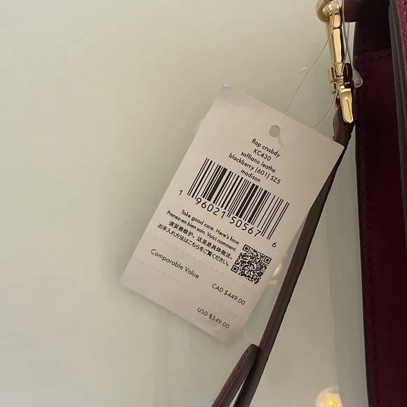 kate spade Burgundy Crossbody Bag with Gold Hardware - Picture 5 of 5